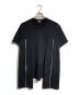 COMME des GARCONS HOMME PLUS（コムデギャルソンオムプリュス）の古着「ジップデザインカットソー」｜ブラック
