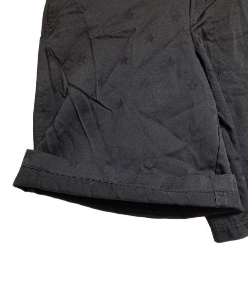 BLACK COMME des GARCONS（ブラックコムデギャルソン）BLACK COMME des GARCONS (ブラックコムデギャルソン) ポリ縮絨スタープリントショーツ ブラック サイズ:XLの古着・服飾アイテム