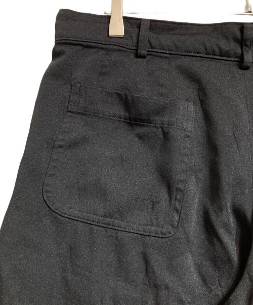 BLACK COMME des GARCONS（ブラックコムデギャルソン）BLACK COMME des GARCONS (ブラックコムデギャルソン) ポリ縮絨スタープリントショーツ ブラック サイズ:XLの古着・服飾アイテム