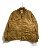 Engineered Garmentsエンジニアドガーメンツ）の古着「Aviator Jacket Flight Satin」｜ブラウン