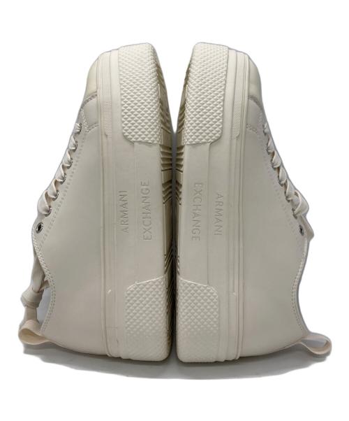 ARMANI EXCHANGE（アルマーニ エクスチェンジ）ARMANI EXCHANGE (アルマーニ エクスチェンジ) レザーレースアップスニーカー ホワイト サイズ:23cmの古着・服飾アイテム