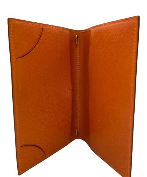 HERMES（エルメス）HERMES (エルメス) 手帳カバー オレンジの古着・服飾アイテム