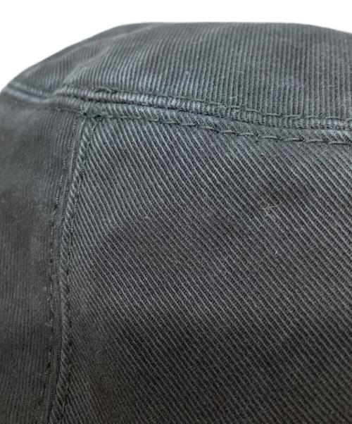 MIU MIU（ミュウミュウ）MIU MIU (ミュウミュウ) 刺繍ロゴバケットハット ブラック サイズ:Ｌの古着・服飾アイテム