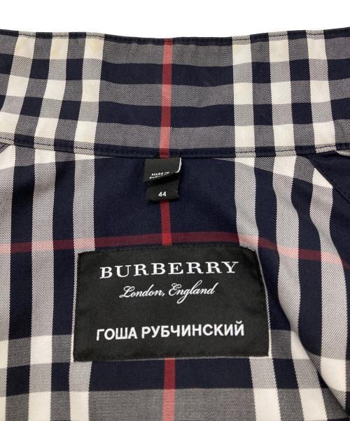 BURBERRY（バーバリー）BURBERRY (バーバリー) Gosha Rubchinskiy (ゴーシャラブチンスキー) Reversible Check Harrington Jacket ブラック サイズ:44の古着・服飾アイテム