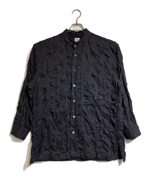 HaaT（ハート）HaaT (ハート) タンダムタックスタンドカラーシャツ ネイビー サイズ:2の古着・服飾アイテム