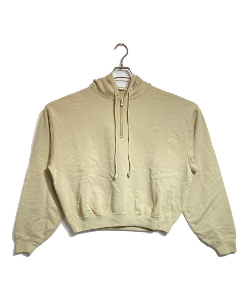 AURALEE（オーラリー）AURALEE (オーラリー) SUPER SOFT SWEAT BIG HALF ZIP P ベージュの古着・服飾アイテム