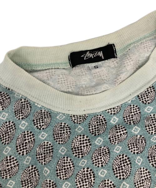 stussy（ステューシー）stussy (ステューシー) 総柄Tシャツ グリーン サイズ:Ｓの古着・服飾アイテム