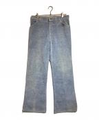 LEEリー）の古着「ベロアフレアパンツ」｜インディゴ