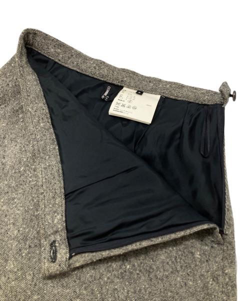 tricot COMME des GARCONS（トリココムデギャルソン）tricot COMME des GARCONS (トリココムデギャルソン) キュプラ切替ウールスカート グレー サイズ:Sの古着・服飾アイテム