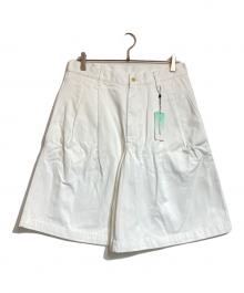 COMME des GARCONS SHIRT（コムデギャルソンシャツ）の古着「コットンツイルショートパンツ」｜ホワイト