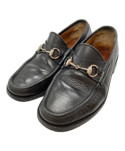 GUCCI（グッチ）GUCCI (グッチ) ホースビットローファー ブラック サイズ:39の古着・服飾アイテム