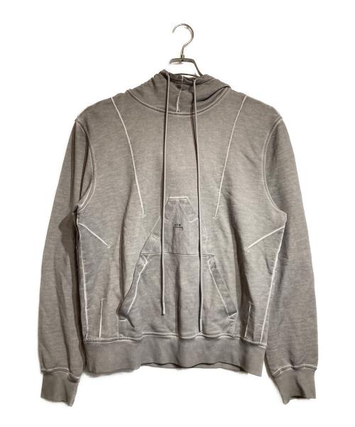 DIESEL（ディーゼル）DIESEL (ディーゼル) A-COLD-WALL (ア・コールド・ウォール) ガーメントダイフーディー グレー サイズ:Mの古着・服飾アイテム