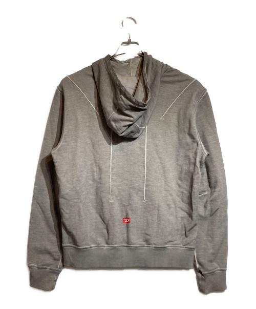 DIESEL（ディーゼル）DIESEL (ディーゼル) A-COLD-WALL (ア・コールド・ウォール) ガーメントダイフーディー グレー サイズ:Mの古着・服飾アイテム