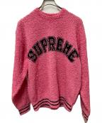 SUPREMEシュプリーム）の古着「Textured Arc Sweater」｜ピンク