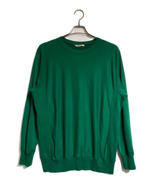 AURALEE（オーラリー）AURALEE (オーラリー) ELASTIC HIGH GAUGE SWEAT グリーン サイズ:4の古着・服飾アイテム