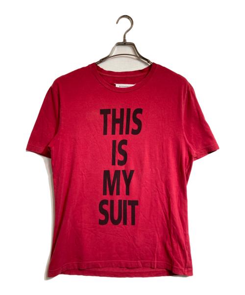 MARTIN MARGIELA（マルタン・マルジェラ）MARTIN MARGIELA (マルタン・マルジェラ) THIS IS MYSUIT Tee レッド サイズ:48の古着・服飾アイテム