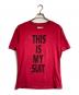 MARTIN MARGIELA（マルタン・マルジェラ）の古着「THIS IS MYSUIT Tee」｜レッド