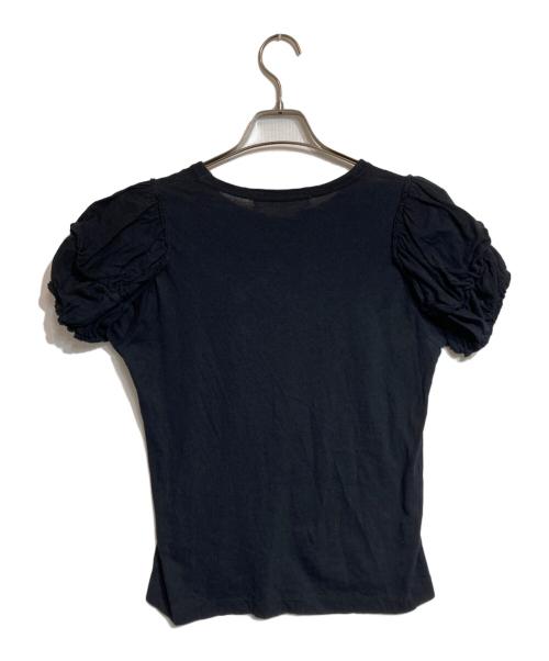 COMME des GARCONS COMME des GARCONS（コムデギャルソン コムデギャルソン）COMME des GARCONS COMME des GARCONS (コムデギャルソン コムデギャルソン) フリルスリーブカットソー ブラック サイズ:Sの古着・服飾アイテム