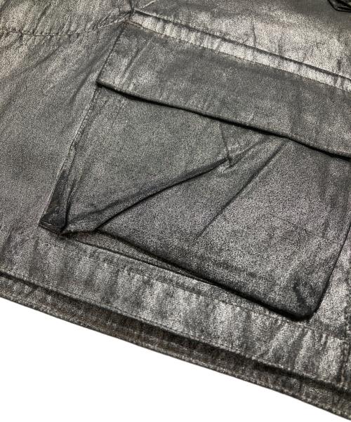 YOHJI YAMAMOTO（ヨウジヤマモト）YOHJI YAMAMOTO (ヨウジヤマモト) クロップドメタリックベスト シルバー サイズ:1の古着・服飾アイテム