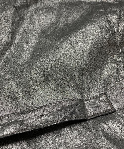 YOHJI YAMAMOTO（ヨウジヤマモト）YOHJI YAMAMOTO (ヨウジヤマモト) クロップドメタリックベスト シルバー サイズ:1の古着・服飾アイテム