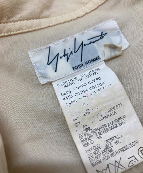 Yohji Yamamoto pour homme（ヨウジヤマモト プールオム）Yohji Yamamoto pour homme (ヨウジヤマモト プールオム) ロングスリーブシャツ ベージュ サイズ:4の古着・服飾アイテム