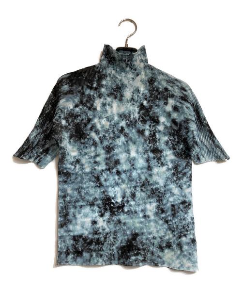 ISSEY MIYAKE PLEATS (T.)（イッセイミヤケ プリーツ）ISSEY MIYAKE PLEATS (T.) (イッセイミヤケ プリーツ) プリーツカットソー ブルー サイズ:3の古着・服飾アイテム