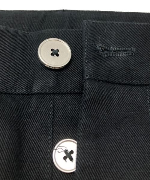 JIL SANDER（ジルサンダー）JIL SANDER (ジルサンダー) コットンリネン立体裁断パンツ ブラック サイズ:46の古着・服飾アイテム