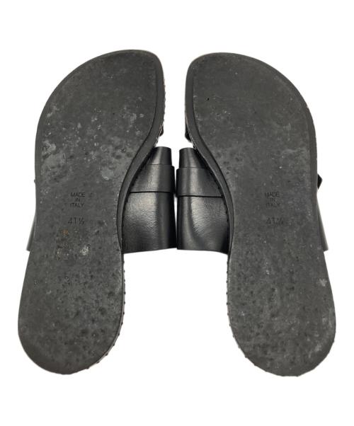 ANN DEMEULEMEESTER（アンドゥムルメステール）ANN DEMEULEMEESTER (アンドゥムルメステール) ストラップサンダル ブラック サイズ:41･1/2の古着・服飾アイテム