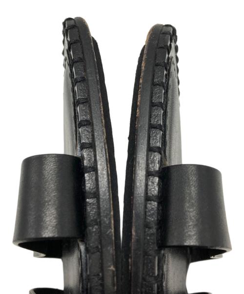 ANN DEMEULEMEESTER（アンドゥムルメステール）ANN DEMEULEMEESTER (アンドゥムルメステール) ストラップサンダル ブラック サイズ:41･1/2の古着・服飾アイテム