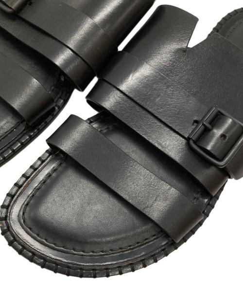 ANN DEMEULEMEESTER（アンドゥムルメステール）ANN DEMEULEMEESTER (アンドゥムルメステール) ストラップサンダル ブラック サイズ:41･1/2の古着・服飾アイテム