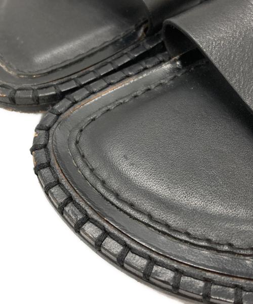 ANN DEMEULEMEESTER（アンドゥムルメステール）ANN DEMEULEMEESTER (アンドゥムルメステール) ストラップサンダル ブラック サイズ:41･1/2の古着・服飾アイテム