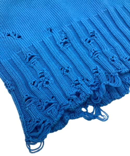 MARNI（マルニ）MARNI (マルニ) ディストレスニットベスト ブルー サイズ:38の古着・服飾アイテム