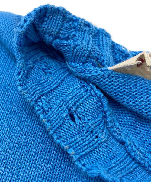 MARNI（マルニ）MARNI (マルニ) ディストレスニットベスト ブルー サイズ:38の古着・服飾アイテム