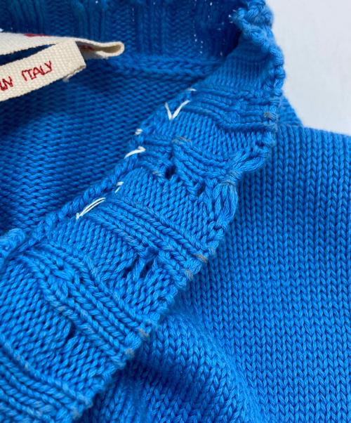 MARNI（マルニ）MARNI (マルニ) ディストレスニットベスト ブルー サイズ:38の古着・服飾アイテム