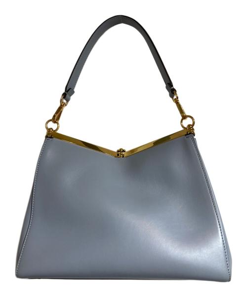 ETRO（エトロ）ETRO (エトロ) ヴェラロゴチャーム2WAミディアムYバッグ ブルーの古着・服飾アイテム