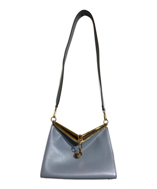 ETRO（エトロ）ETRO (エトロ) ヴェラロゴチャーム2WAミディアムYバッグ ブルーの古着・服飾アイテム