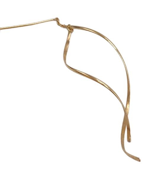 VENDOME AOYAMA（ヴァンドーム アオヤマ）VENDOME AOYAMA (ヴァンドーム アオヤマ) ゴールド カーブチェーンピアス ゴールドの古着・服飾アイテム