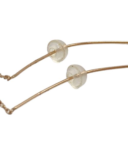 VENDOME AOYAMA（ヴァンドーム アオヤマ）VENDOME AOYAMA (ヴァンドーム アオヤマ) ゴールド カーブチェーンピアス ゴールドの古着・服飾アイテム