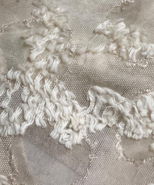 CLANE（クラネ）CLANE (クラネ) FLOWER JACQUARD WAIST DRAPE ONEPIECE アイボリー サイズ:1の古着・服飾アイテム