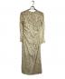 CLANE（クラネ）の古着「FLOWER JACQUARD WAIST DRAPE ONEPIECE」｜アイボリー