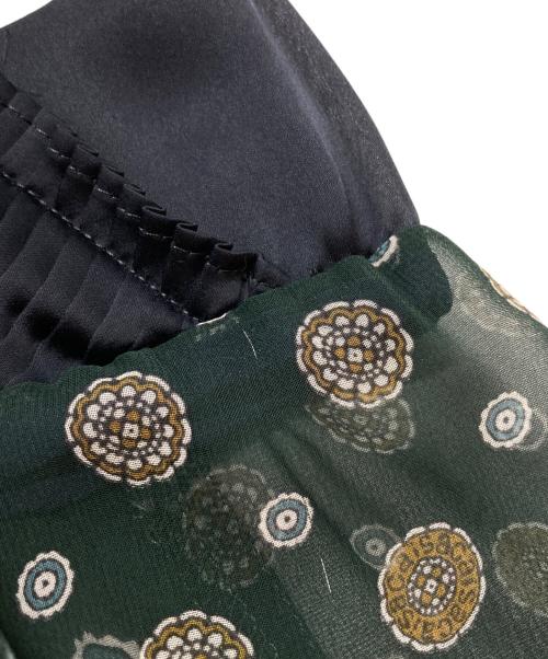 sacai（サカイ）sacai (サカイ) Komon Print Dress ネイビー サイズ:2の古着・服飾アイテム