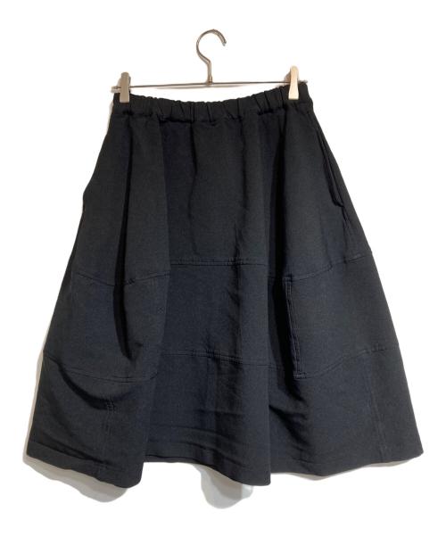COMME des GARCONS COMME des GARCONS（コムデギャルソン コムデギャルソン）COMME des GARCONS COMME des GARCONS (コムデギャルソン コムデギャルソン) ポリ縮ツギハギバルーンスカート ブラック サイズ:Sの古着・服飾アイテム