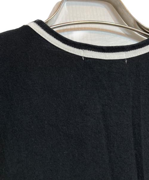 COMME des GARCONS（コムデギャルソン）COMME des GARCONS (コムデギャルソン) ノースリーブカットソー ブラック×ホワイト サイズ:Mの古着・服飾アイテム