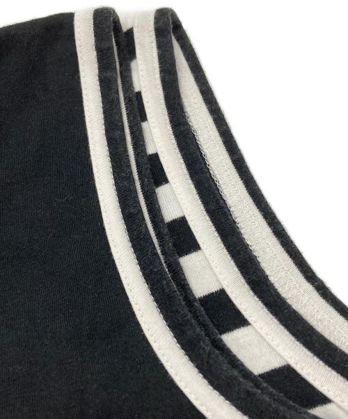 COMME des GARCONS（コムデギャルソン）COMME des GARCONS (コムデギャルソン) ノースリーブカットソー ブラック×ホワイト サイズ:Mの古着・服飾アイテム
