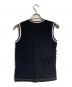 COMME des GARCONS (コムデギャルソン) ノースリーブカットソー ブラック×ホワイト サイズ:M：6000円