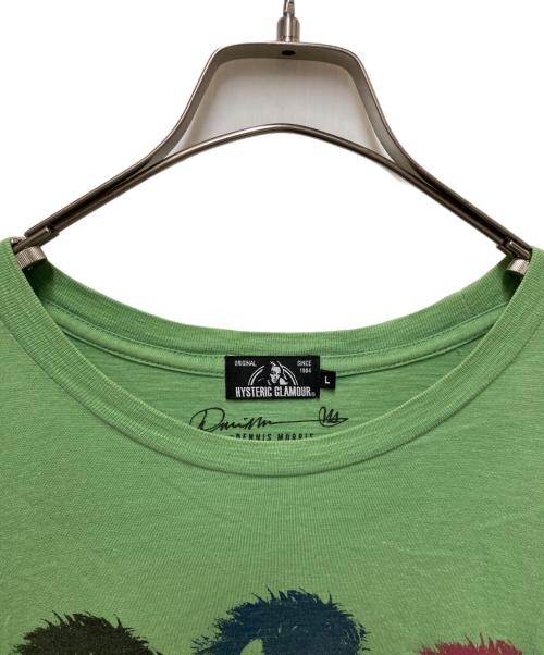 Hysteric Glamour（ヒステリックグラマー）Hysteric Glamour (ヒステリックグラマー) triple Sid viciousプリントTシャツ グリーン サイズ:Lの古着・服飾アイテム