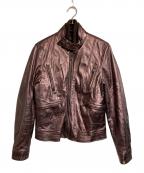 DOLCE & GABBANAドルチェ＆ガッバーナ）の古着「レザージャケット」｜メタリックブラウン