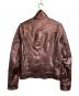 DOLCE & GABBANA (ドルチェ＆ガッバーナ) レザージャケット メタリックブラウン サイズ:50：35000円