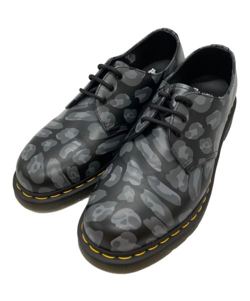 Dr.Martens（ドクターマーチン）Dr.Martens (ドクターマーチン) Skull Leopard Print Oxfords グレー サイズ:28㎝の古着・服飾アイテム