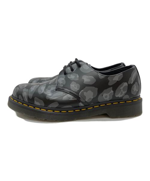 Dr.Martens（ドクターマーチン）Dr.Martens (ドクターマーチン) Skull Leopard Print Oxfords グレー サイズ:28㎝の古着・服飾アイテム
